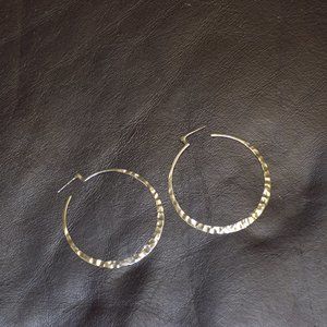 Silpada Sterling Silver Hammered Hoops